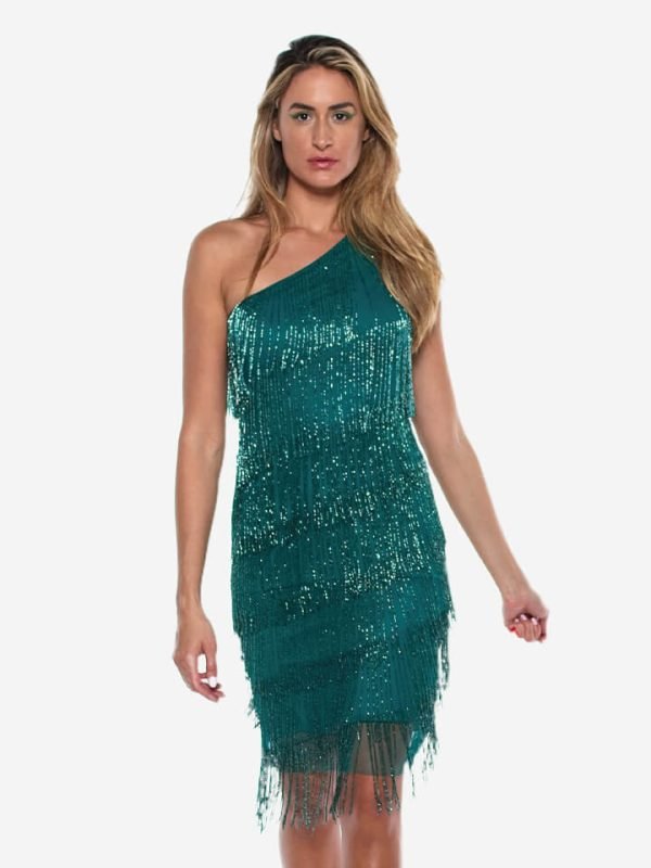 Spark night party dress green